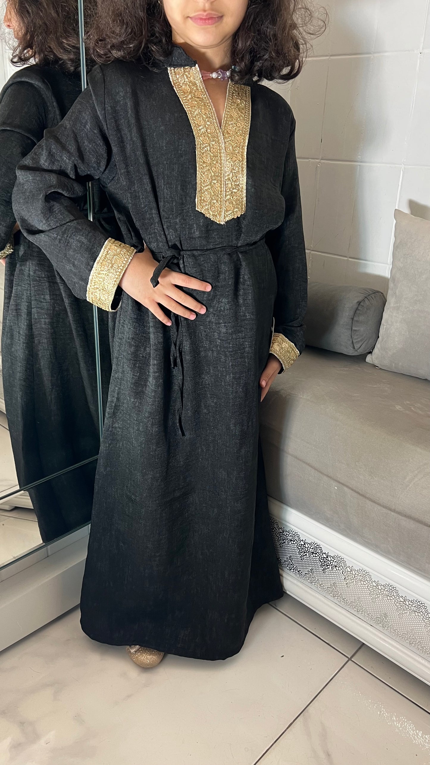 Abaya Luna Noir kids