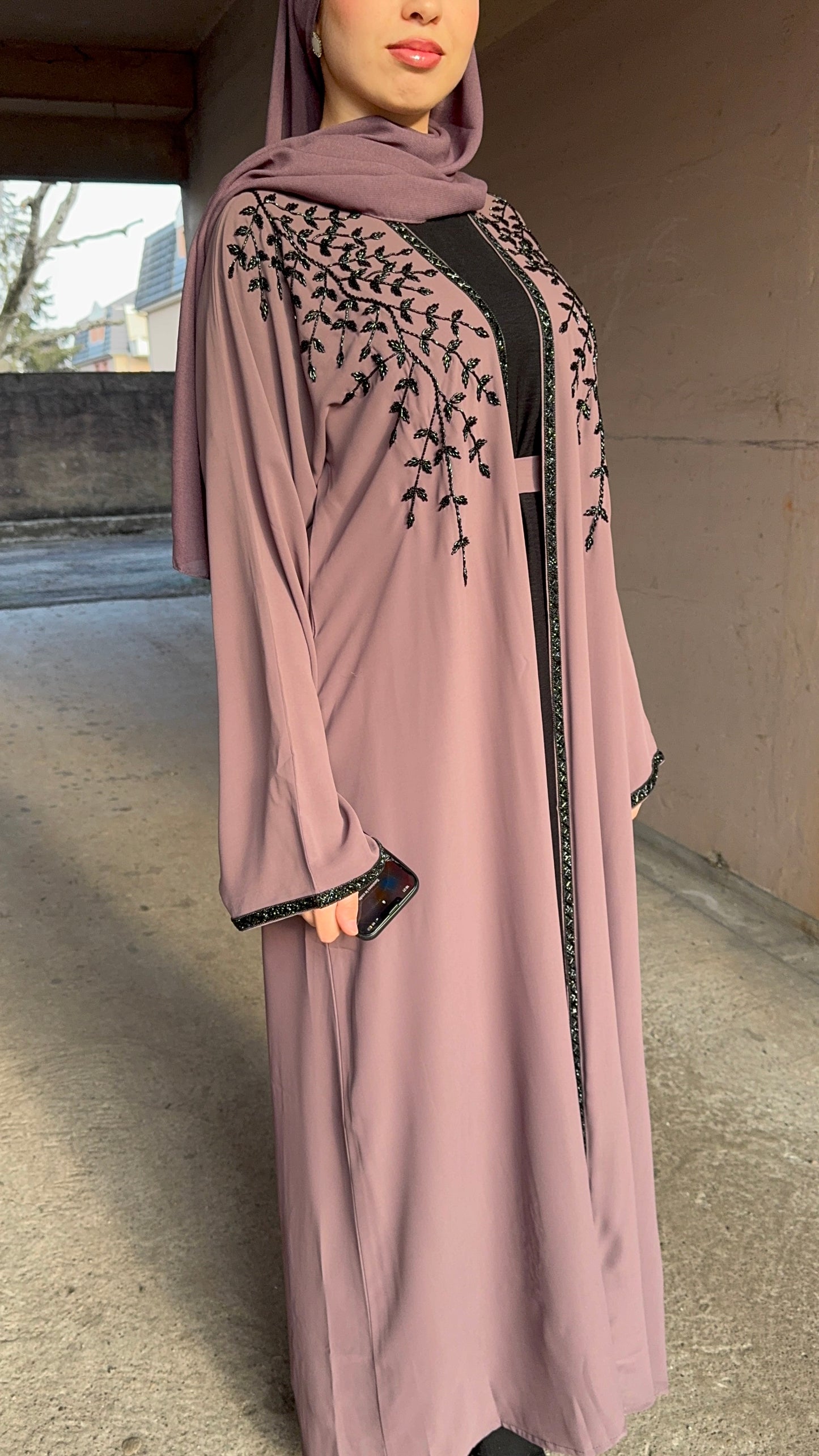 Abaya Freesia mauve